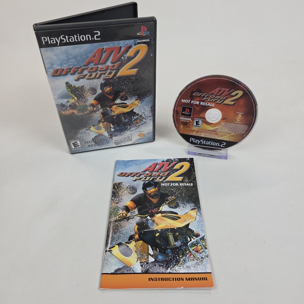 ATV Offroad Fury 2 PlayStation 2 PS2 2002 Sony CIB Tested Black Label